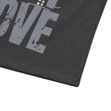 フォルムワンショルダーホットフィックスアンバランスハーフTシャツ