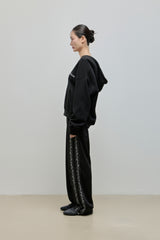 Embroidered Track Pants_Black