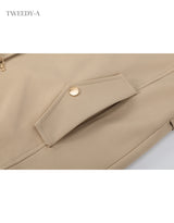 Nova Gold Burton Short Trench Jacket