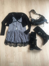 Dolce lace slip mini dress