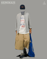 PM Linen Stripe Loose Fit Shirt
