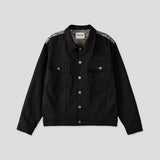 [Free Shipping]STジャガードクロップデニムジャケット (2C)