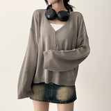 TJ V-Neck Summer Knit Cardigan