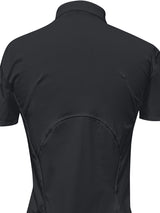  CURVED ZIP-UP SHIRT . COOL BLACK