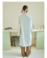 UnsocialNight2025 Autumn Original Two-colour Printed Loose Pullover Long-sleeved Dress Girlish Style