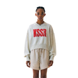 Letter Crop Knit Ivory 