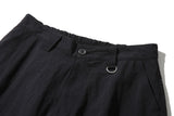 ビッグ ポケット ナイロン バミューダパンツ(Black)