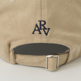 Avivere logo suede khaki navy