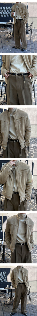 [F/W] Biker suede string jacket(3color)