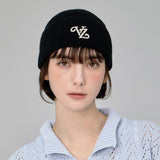 Leaf VZ Logo Washed Beanie / Black