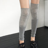 Poobe Punching Ribbed Knee socks Warmer