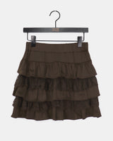 [MADE] Noma Lace Frill Banding Tiered Mini Skirt