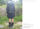 NYLON BALLOON SKIRT (NAVY)
