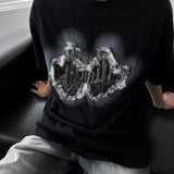 DV denim finger T-shirt (2 colors)