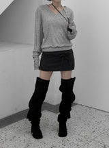 Zven Button V-Neck Knit