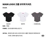 MAIN LOGO CROP V-NECK T-SHIRT (SCVKNK-100)