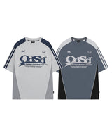 Odsd スポーティ カラーブロック オーバーフィット Tシャツ