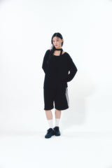 Bermuda Lace Pants Black