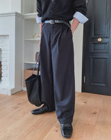 Danben One Tuck Wide Pocket Slacks