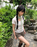 Within Button Short-Sleeve T-Shirt