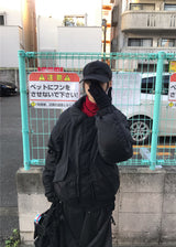 ハイネックボンバーパッディングジャンパー