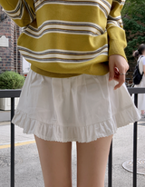 Pretty Lace Mini Skirt Pants (2color)