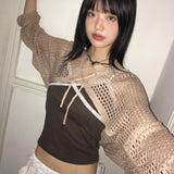 Haphon リブドレースノースリーブ