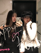 Retin Fluffy Ribbon Madoros Hunting Cap Hat