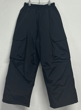 HOT HEAT 🔥 PADDING CARGO OVER UNISEX LONG PANTS🩶🖤2COLOR
