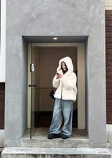 HOLIDAY HOOD FUR JACKET