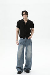 Diamond Knit Fitted Short Sleeve Cardigan