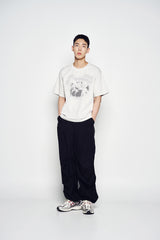 25SS ピグメントシューティングエイリアンショートスリーブTシャツ グレー