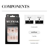 MUZMAK Reusable Nail Tip Angel Punk(Coffin)