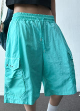 Color Pop Wide Fit Nylon Bermuda Shorts 4color
