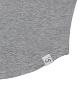スリム ロング ボタンフーディートップ(GREY)