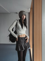 Poning Wrap Hooded Cardigan
