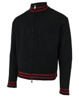 Mwoong Italy Wool Cashmere Knit Zip-up(BLACK)