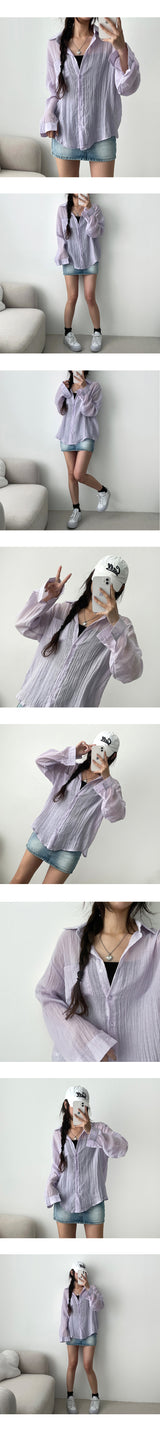 Roa Basic Linen Gauze Summer Shirt