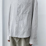 Diagonal Pocket Check Shirt