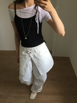 Unbalanced Tie T-Shirt (4color)