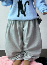 Hooky Balloon Fleece Wide Balloon Long Pant 🖤🤎 3 COLOR