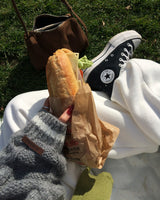 [ORIGINAL] バゲットケーブルオーバーサイズVネックニット