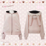 ベビーアニマルパーカー ♡ ピンクうさぎ