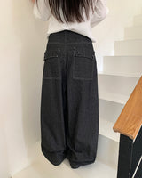 Leming strike Big pocket snap button wide Long  Pants