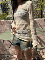 [S/S] Punching knit one piece