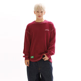 WAFFLE COZY L/S TEE_WINE