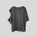 スリップネックオーバーロックTシャツ