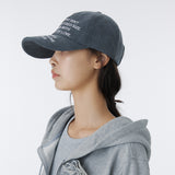 TEXT BALL CAP (CHARCOAL)