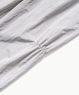 Shirring Nylon Straight Pants - Grey