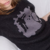 [FANCY X DUSTY] ダスティーサロンクロップニット (BLACK) F25NM1006